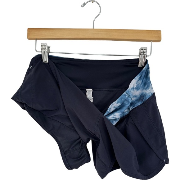 Lululemon Speed Shorts Navy Blue Tidal Waistband Size 6 - Picture 6 of 10